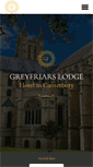Mobile Screenshot of greyfriarslodgecanterbury.com